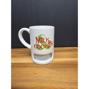 HaynesBesco Milk & Cookies For Santa With Opening For Cookie Mug Snowman